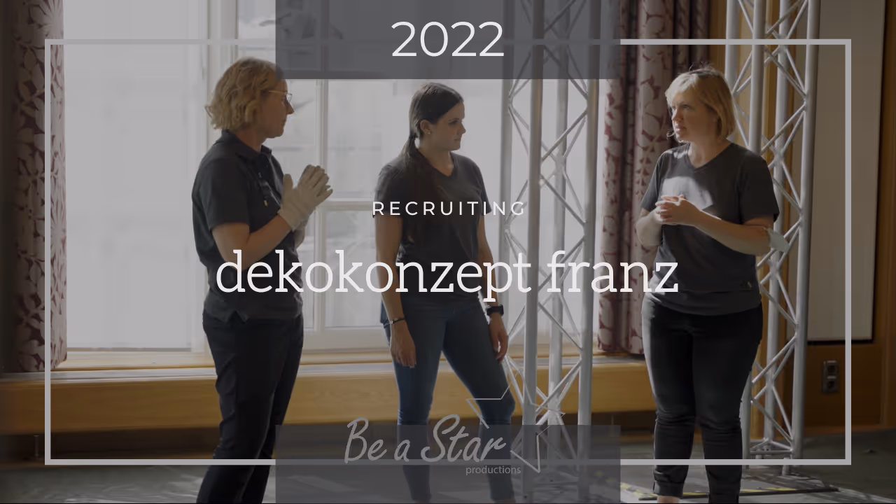 Recruitingfilm für dekokonzept franz
