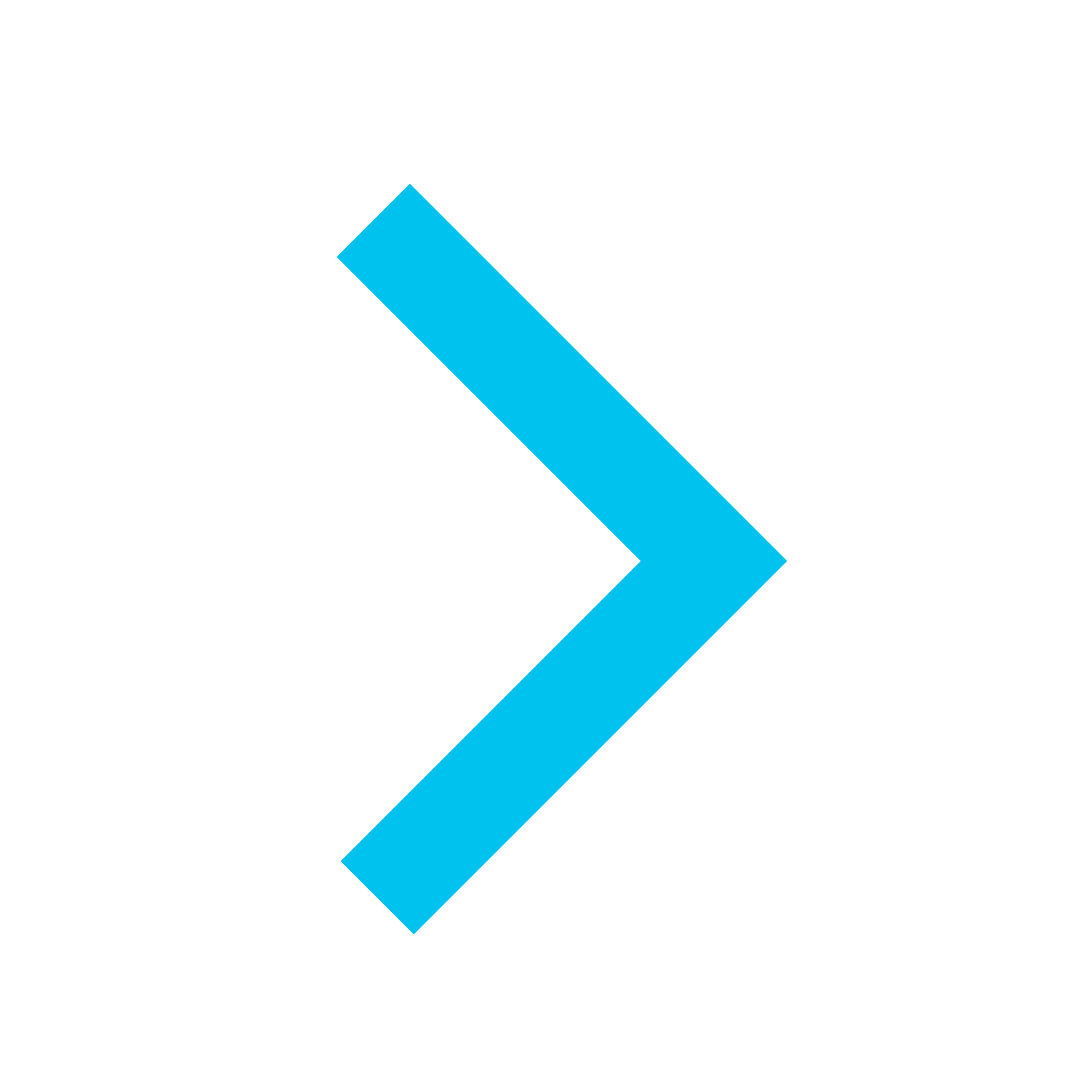 Blue right-facing arrow.