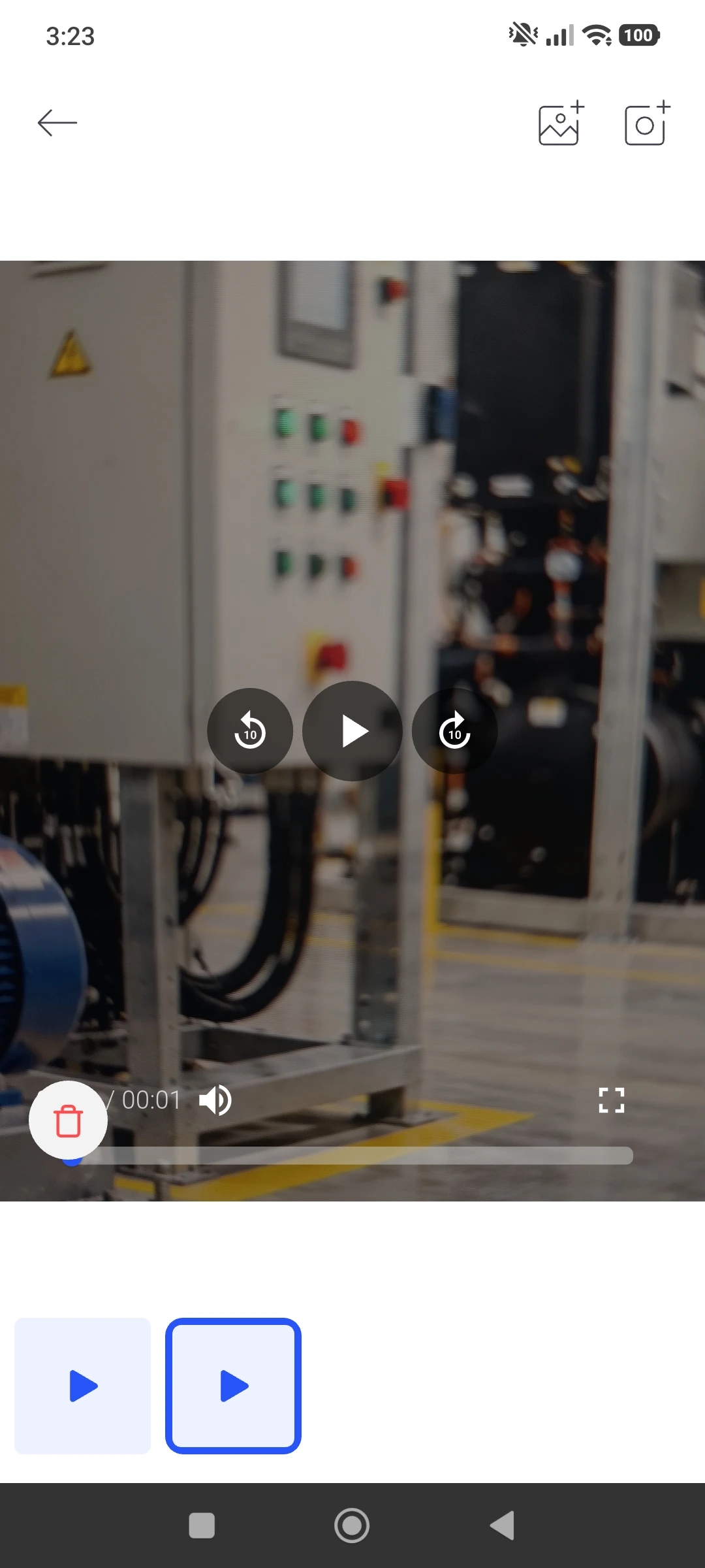 Video evidence in monitorQA mobile inspection app