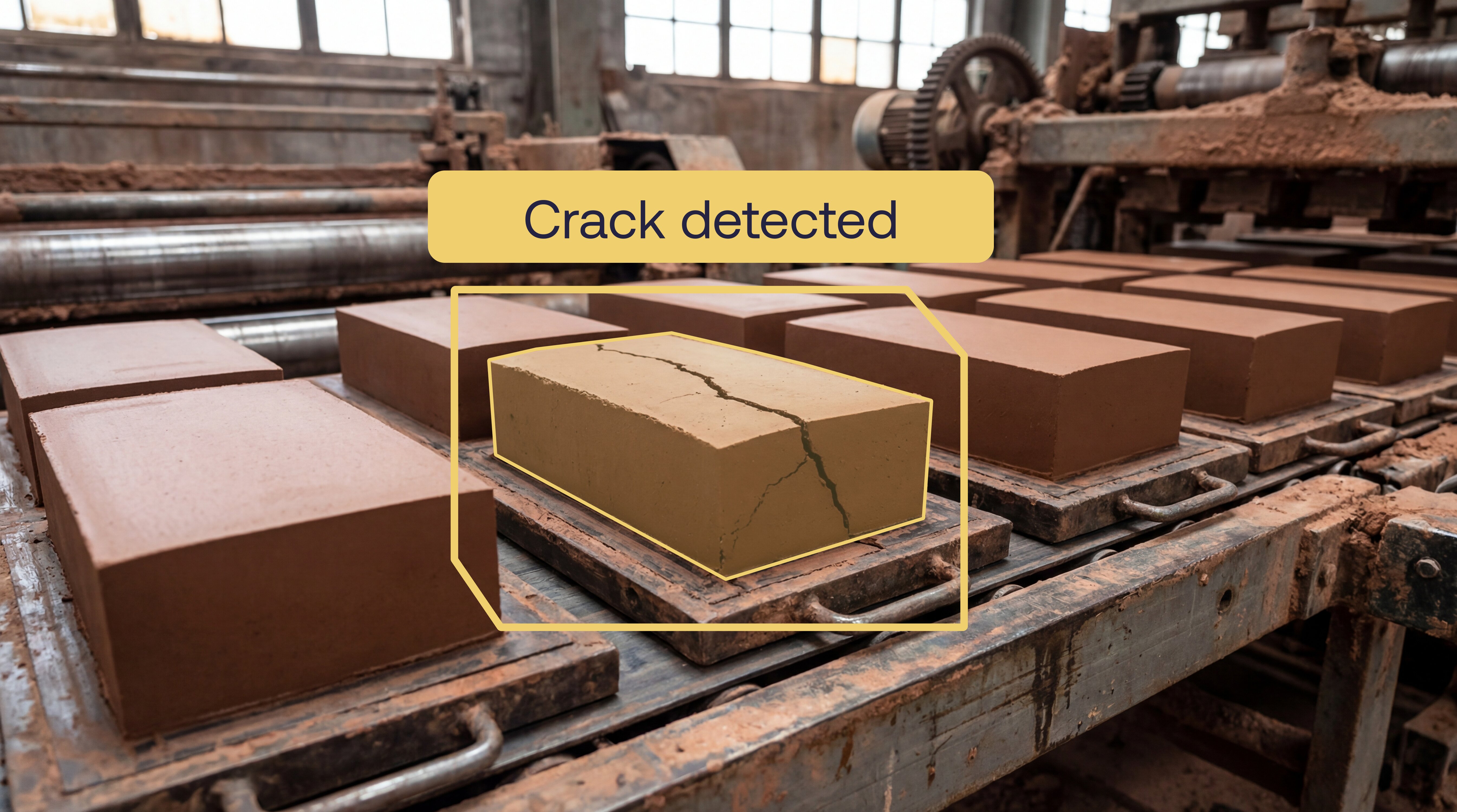 Off-the-shelf camera integrated with Maneva VITA AI inspection system for conveyor belt defect detection