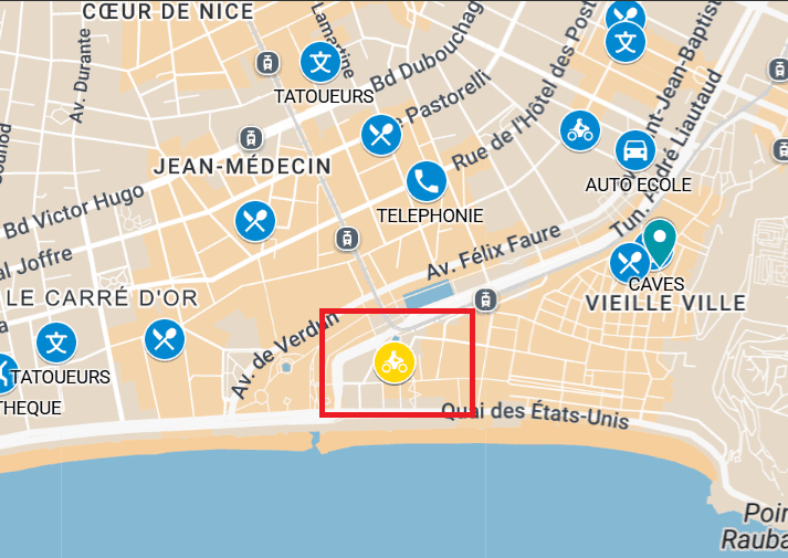 a map with a premium partner 