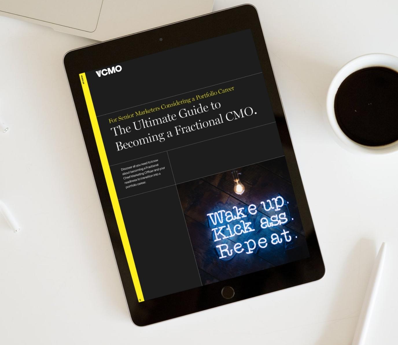 front cover of the ultimate guide to becoming a fractional cmo