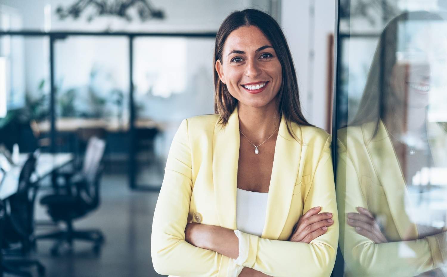 image of a confident person in a room who has been mentored