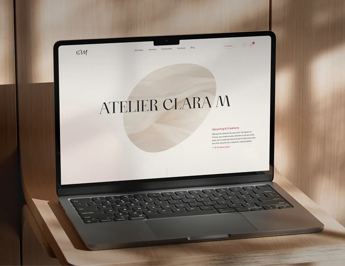 Site web d'Atelier Clara M