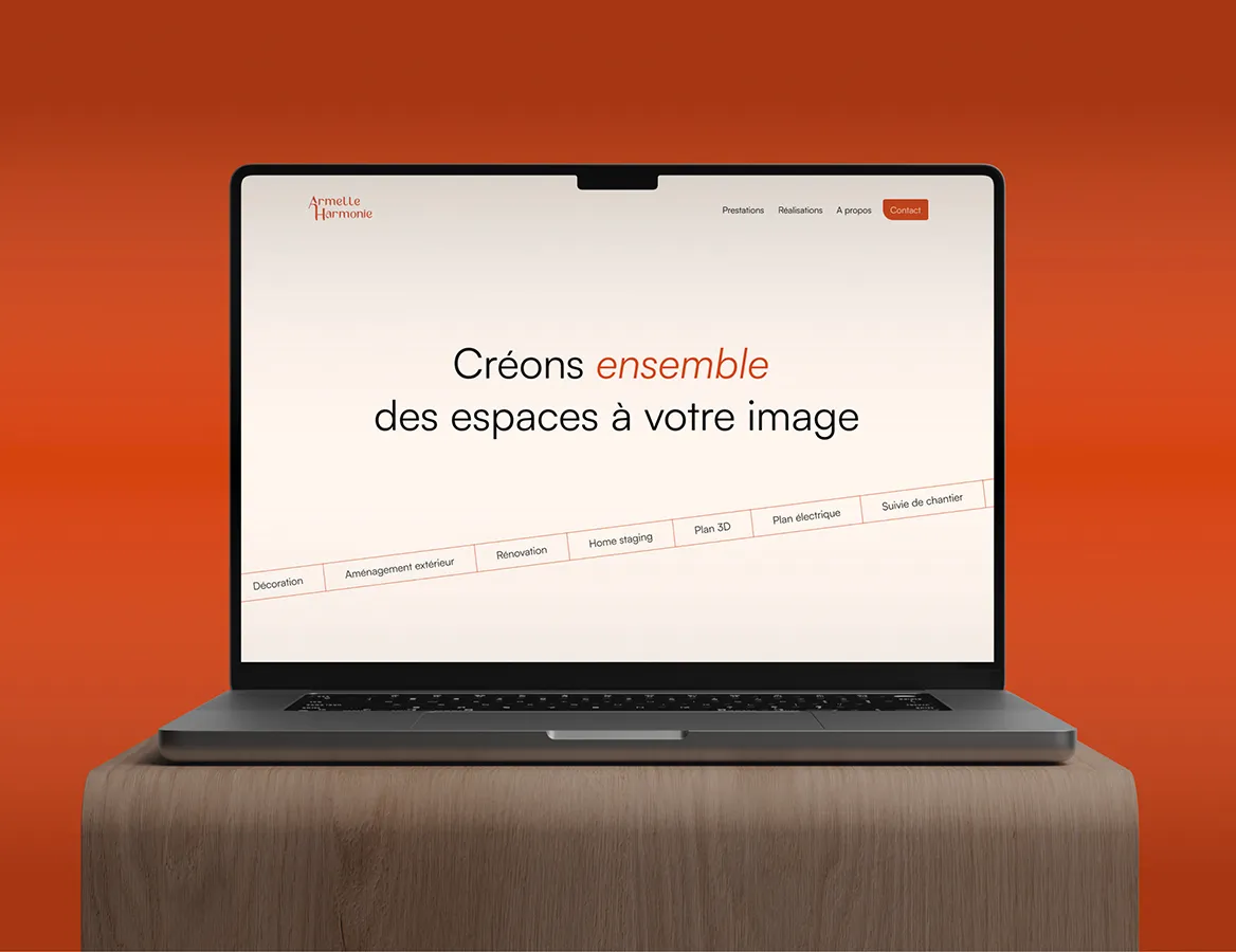 Site web de l'entrepreneur Armelle Harmonie