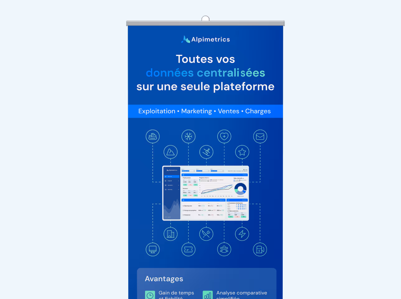 Logo du P'tit Pion sur vitrine