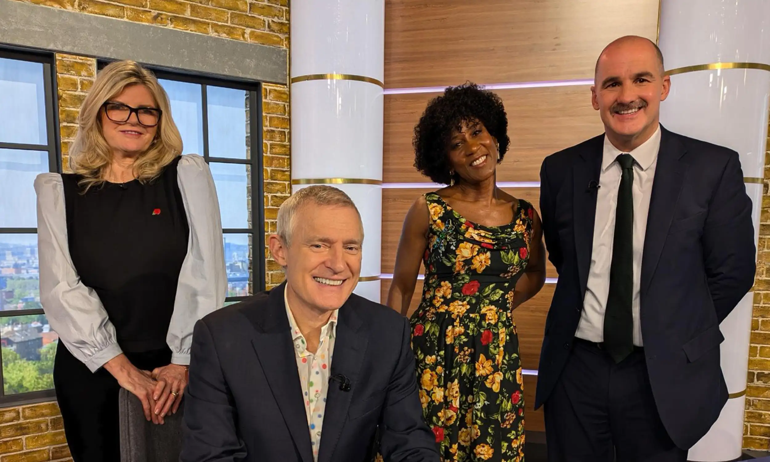 Paul Rhone-Adrien on the set of Channel 5's 'The Jeremy Vine Show'.