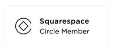 Squarespace logo with text 'Squarespace Circle Member'.