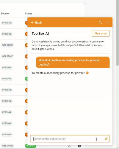 ToolBox AI assistant in action