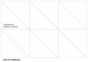 Area of a single part