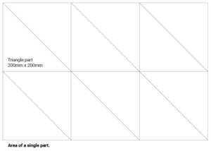 Area of a single part