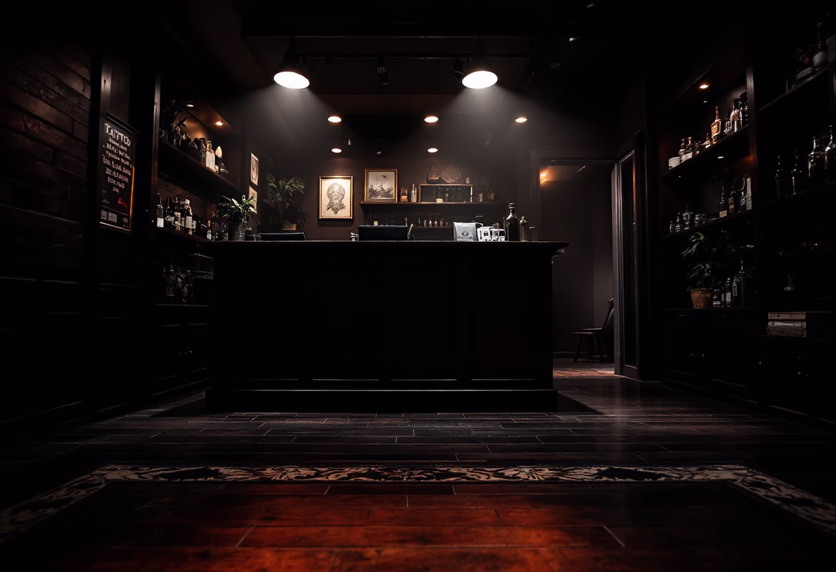 image of tattoo studio interior