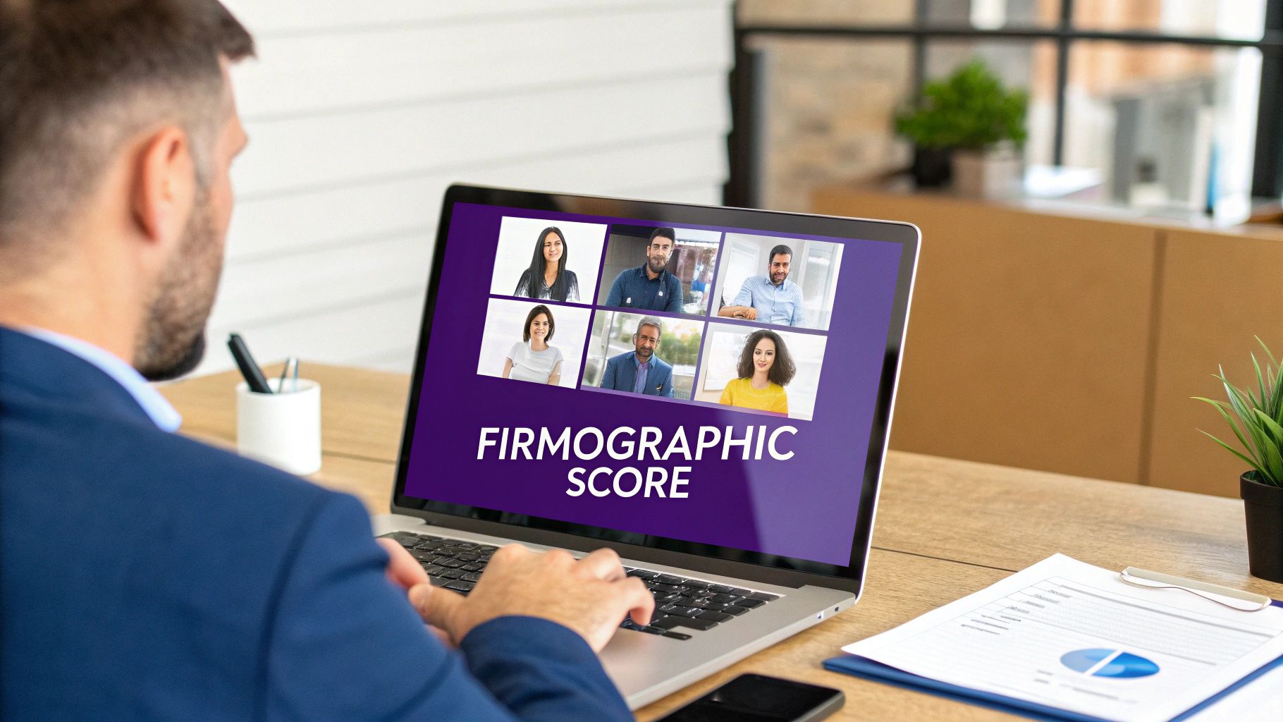 Infographic showing key data about Implement Demographic and Firmographic Scoring