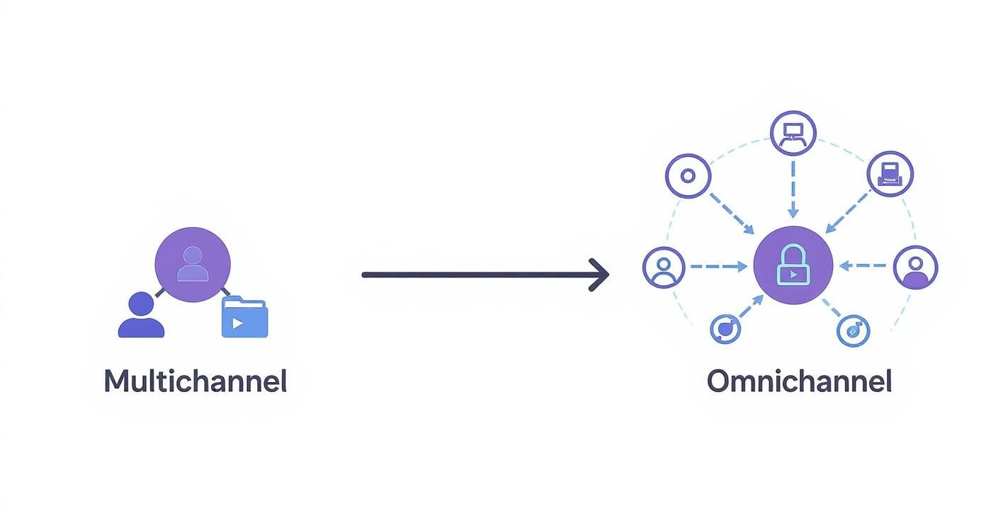 Infographic about what is multichannel marketing