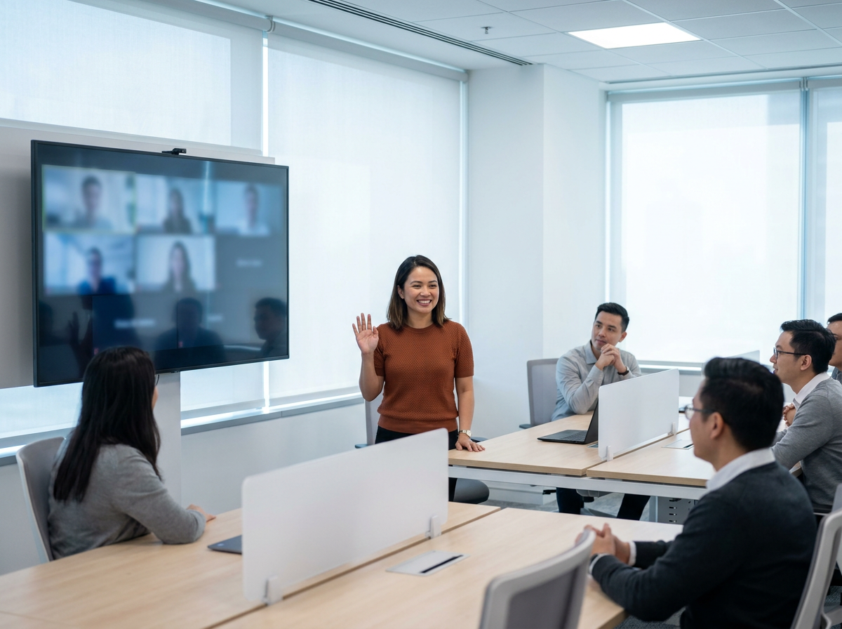 A digital marketing virtual assistant introduced to a client team by Stellar Staff