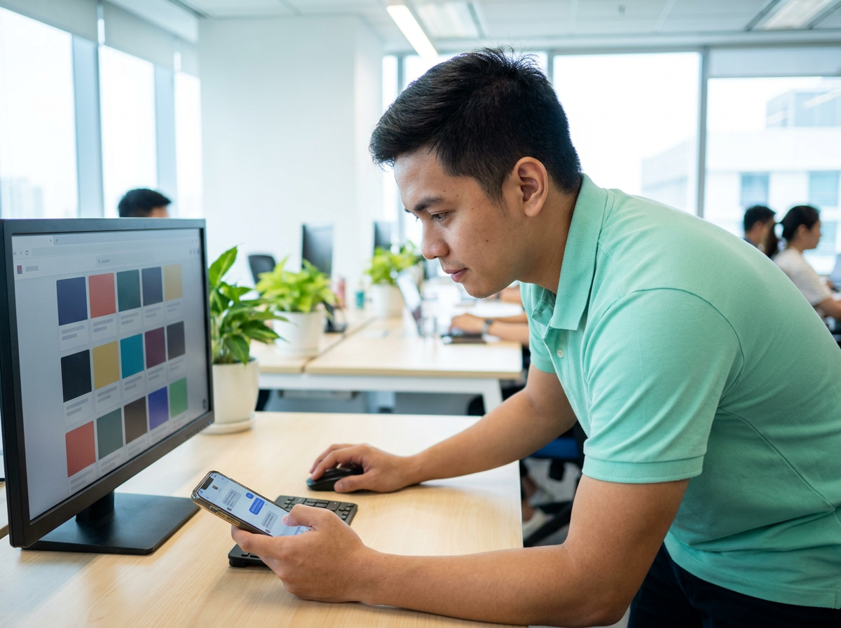 A Stellar Staff social media virtual assistant scheduling a month of posts and answering comments