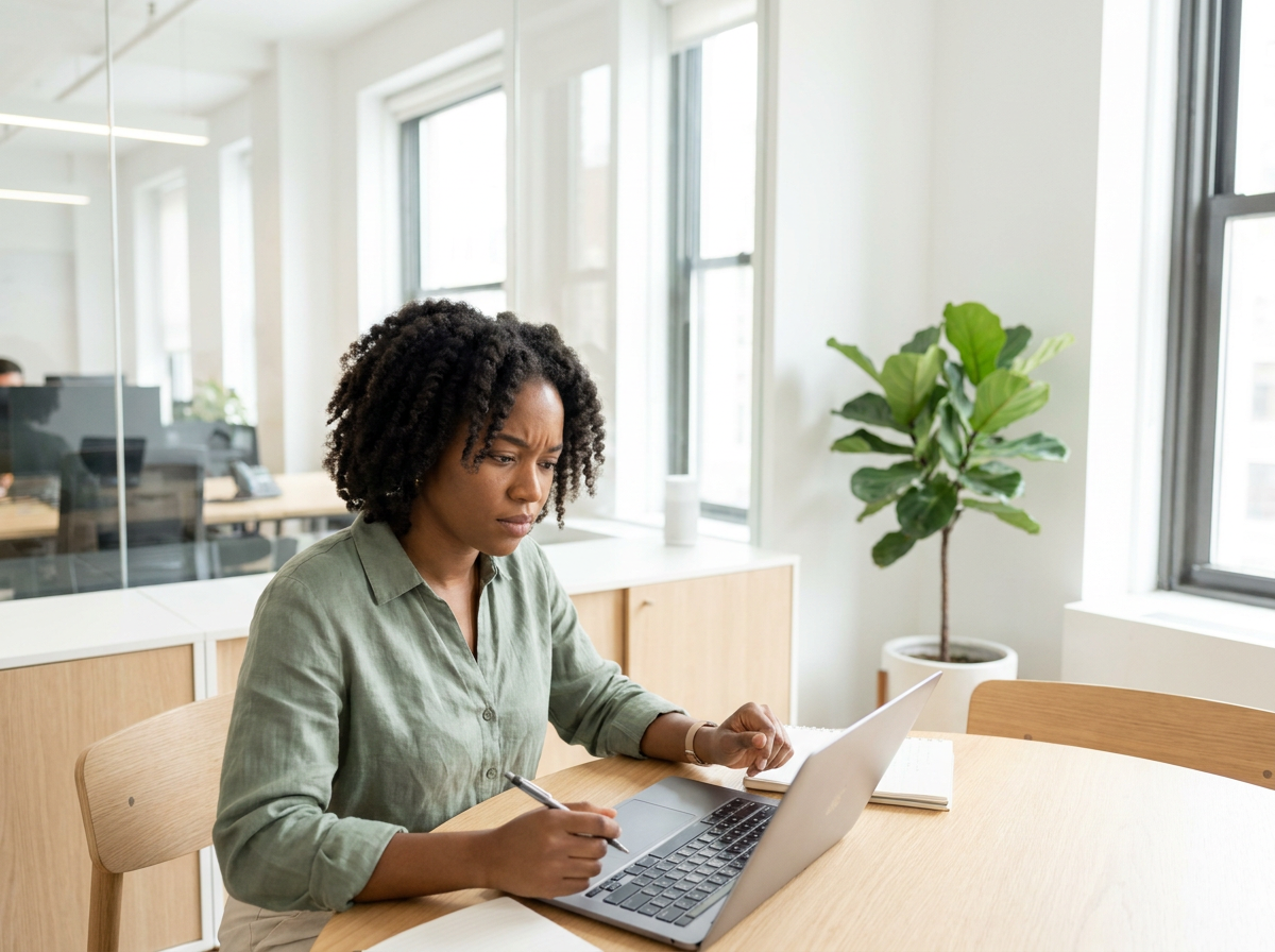 A virtual sales assistant candidate in a Stellar Staff CRM proficiency check