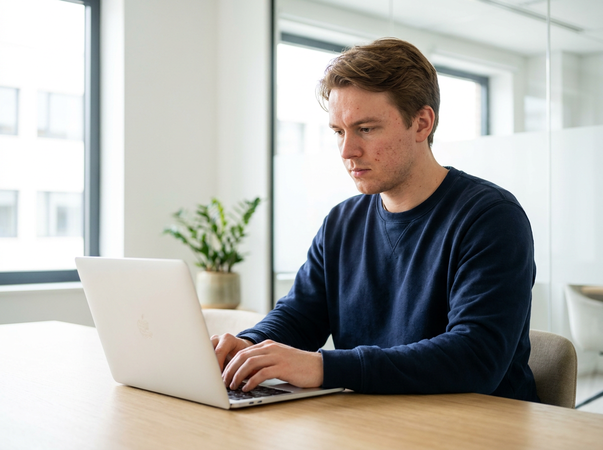 A lead generation virtual assistant candidate in a Stellar Staff written-communication screening