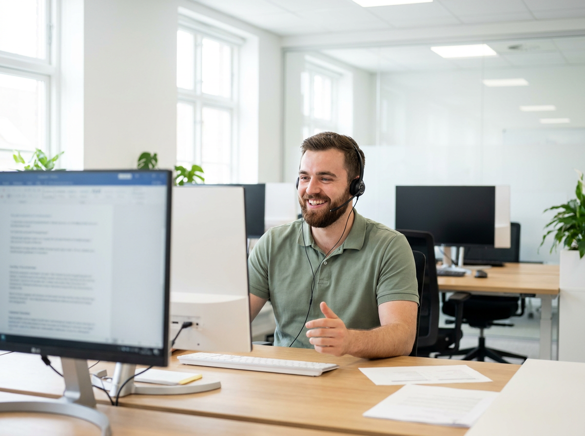 A Stellar Staff customer service virtual assistant answering tickets and live chat