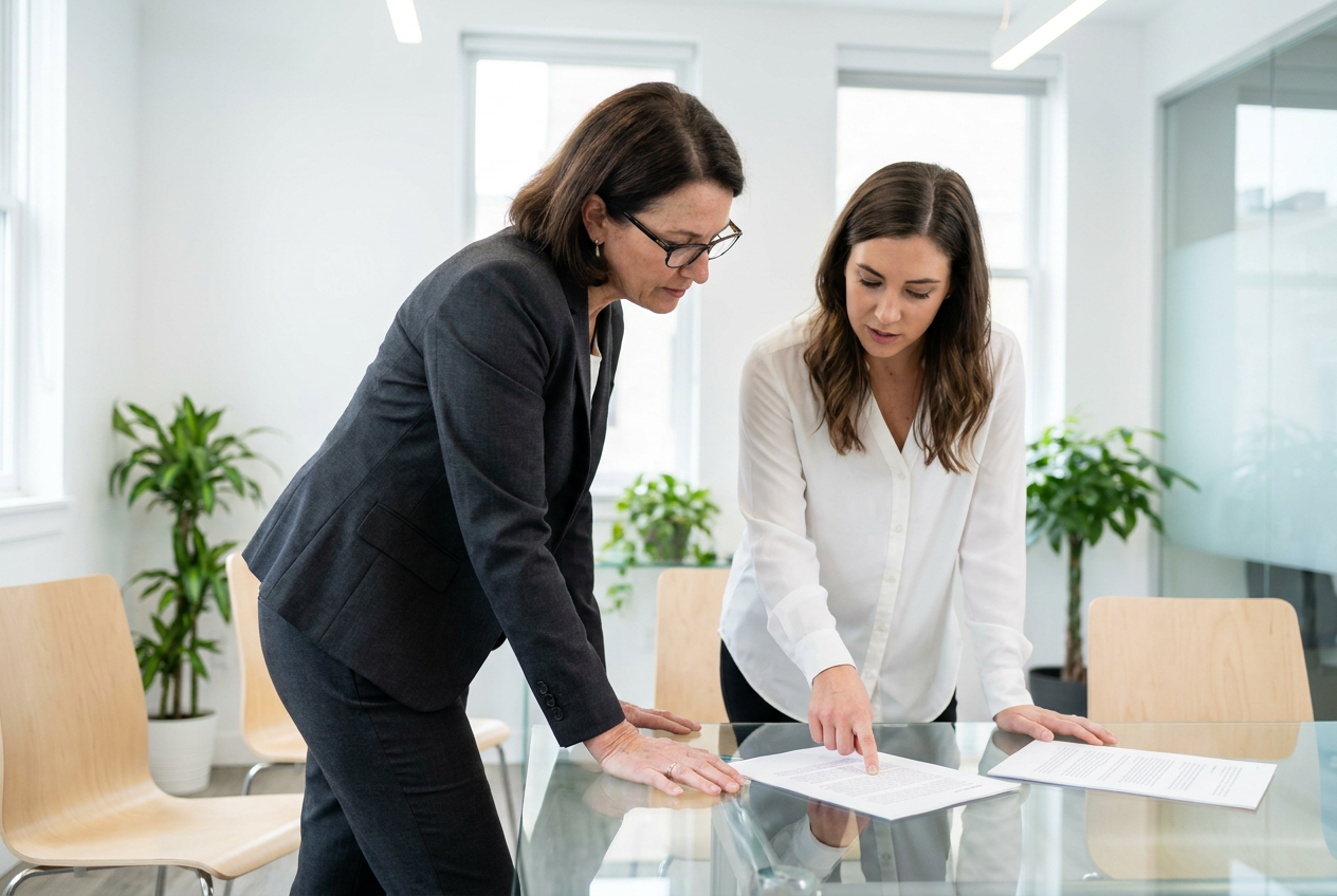 Attorney supervising the work of a legal virtual assistant