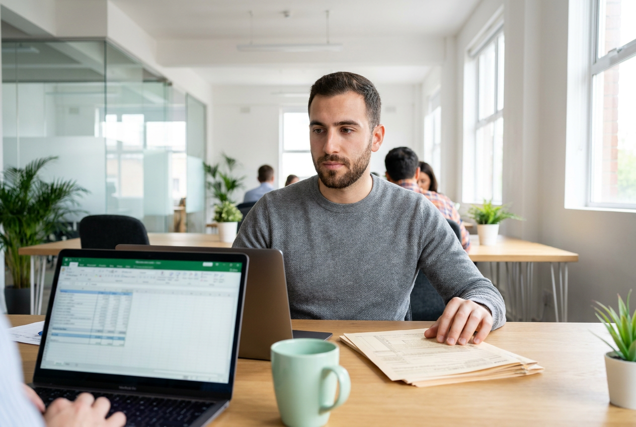 Business owner comparing a CPA, an enrolled agent and tax software