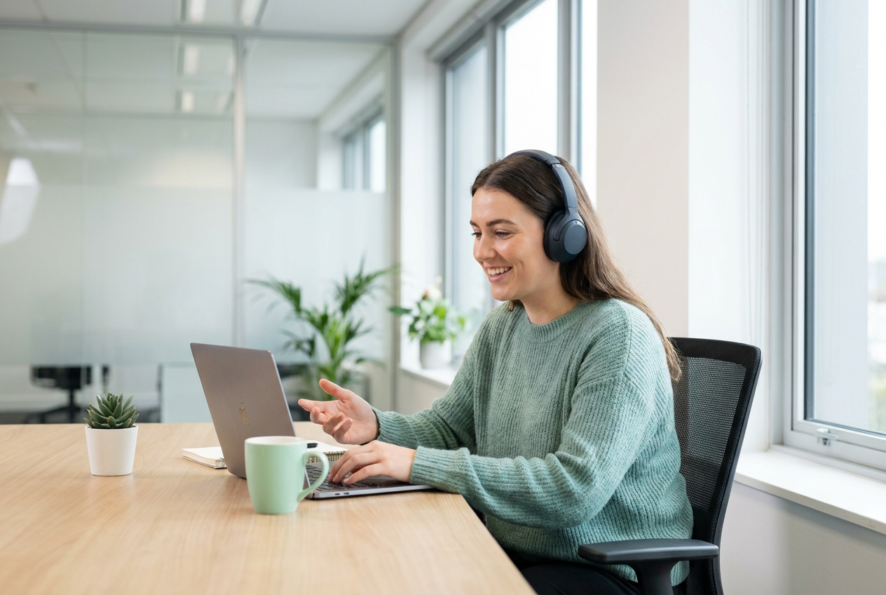 Dedicated Stellar Staff virtual assistant working with a client