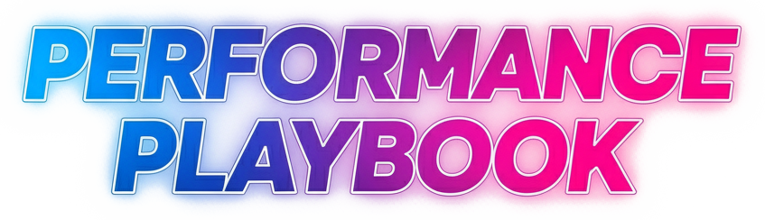 "Performance Playbook" Type Lockup