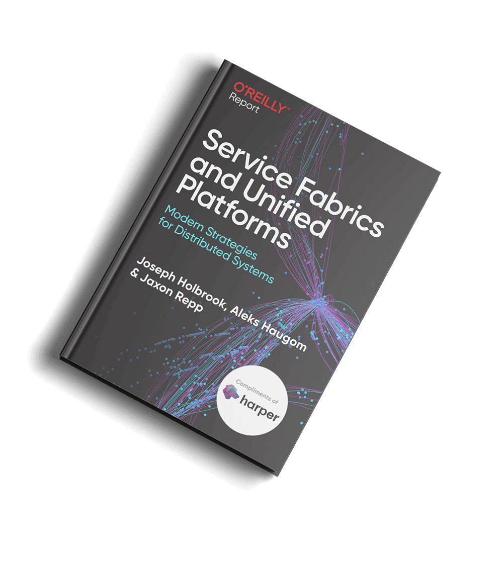 Report cover for "Service Fabrics & Unified Platforms" report written by O'Reilly
