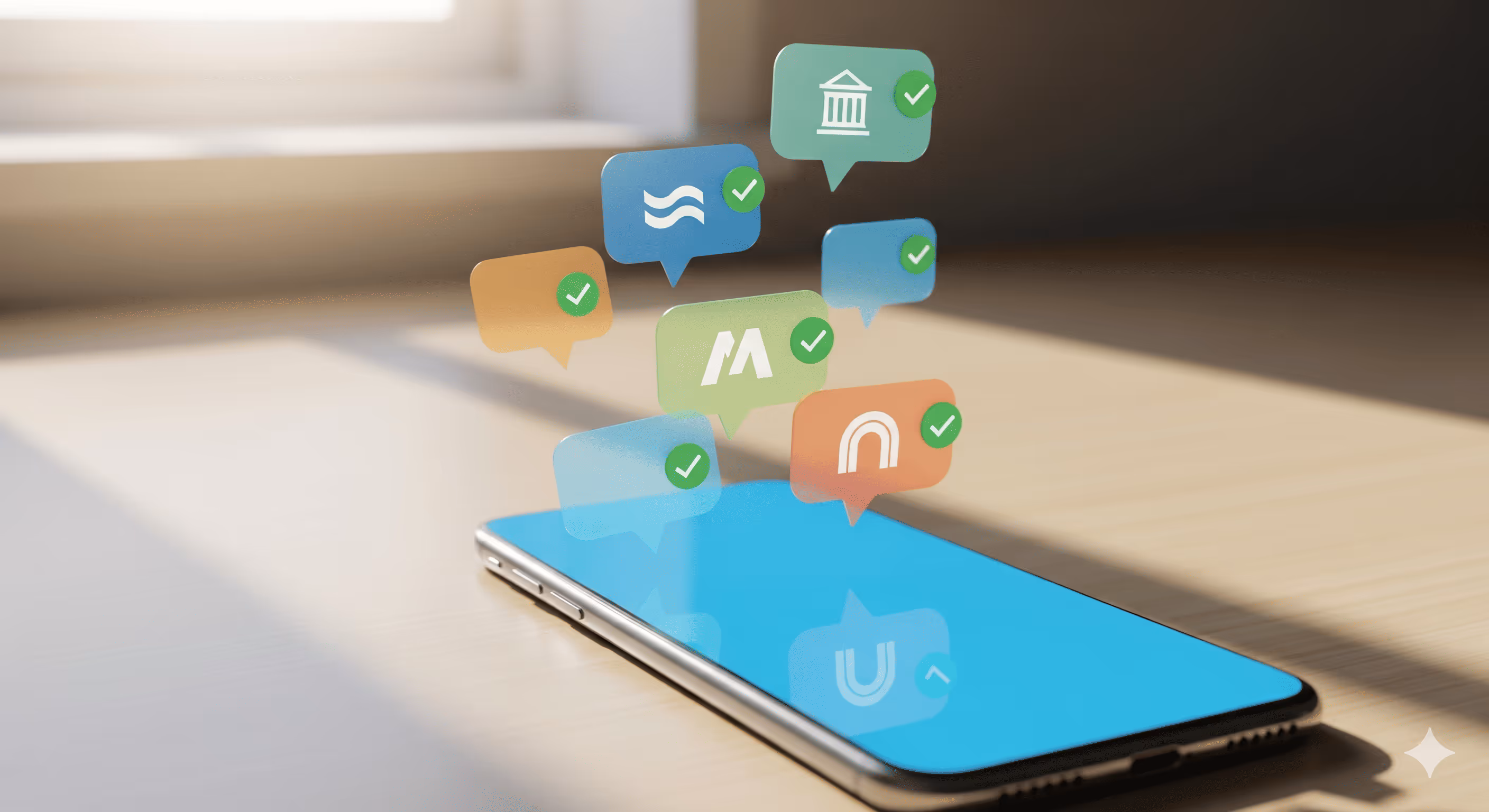 image of mobile device with a financial app interface (for a fintech company)