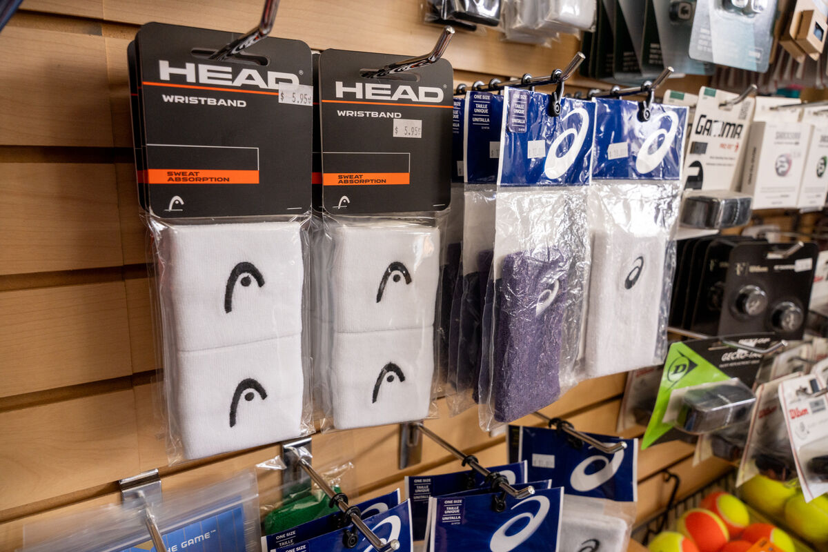 A display of padel wristbands.