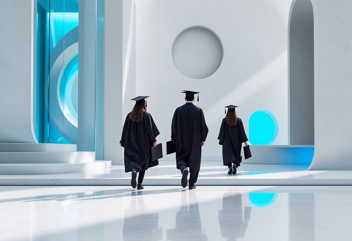image of graduation ceremony (for a university)