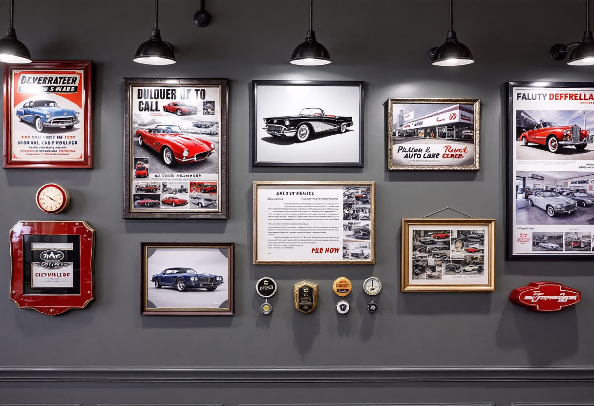 image of dealership history wall