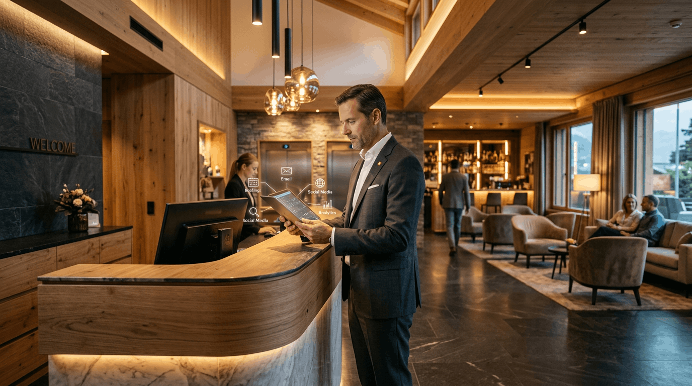 Hotelmarketing Systeme - mit KI generiert