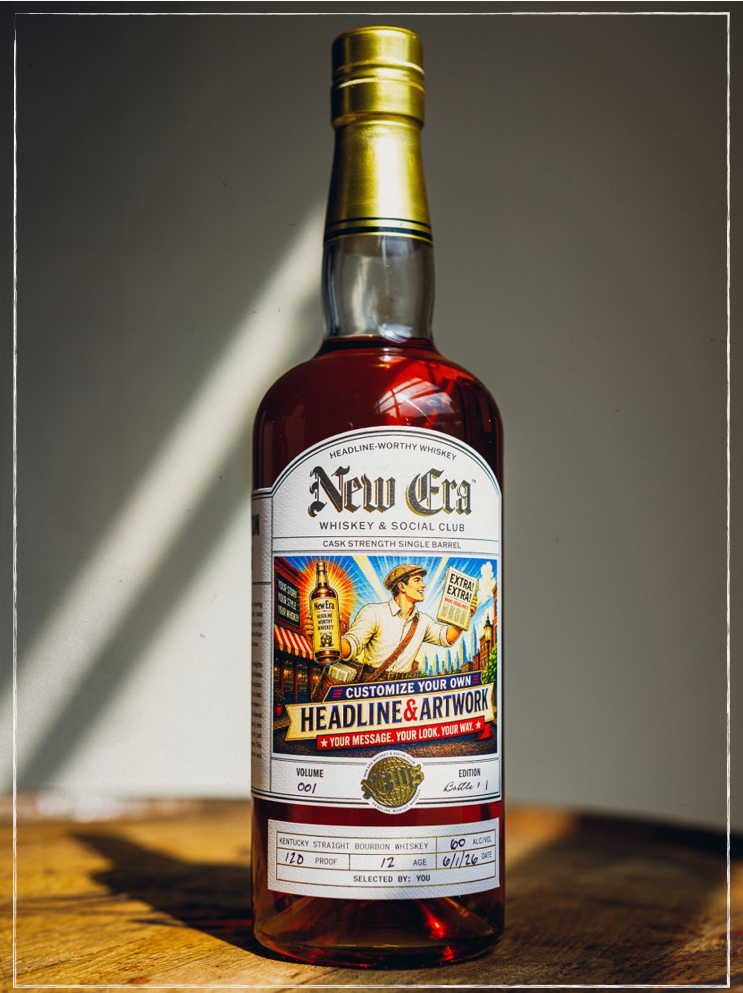 A photo of New Era's Velvet Tuxedo bourbon