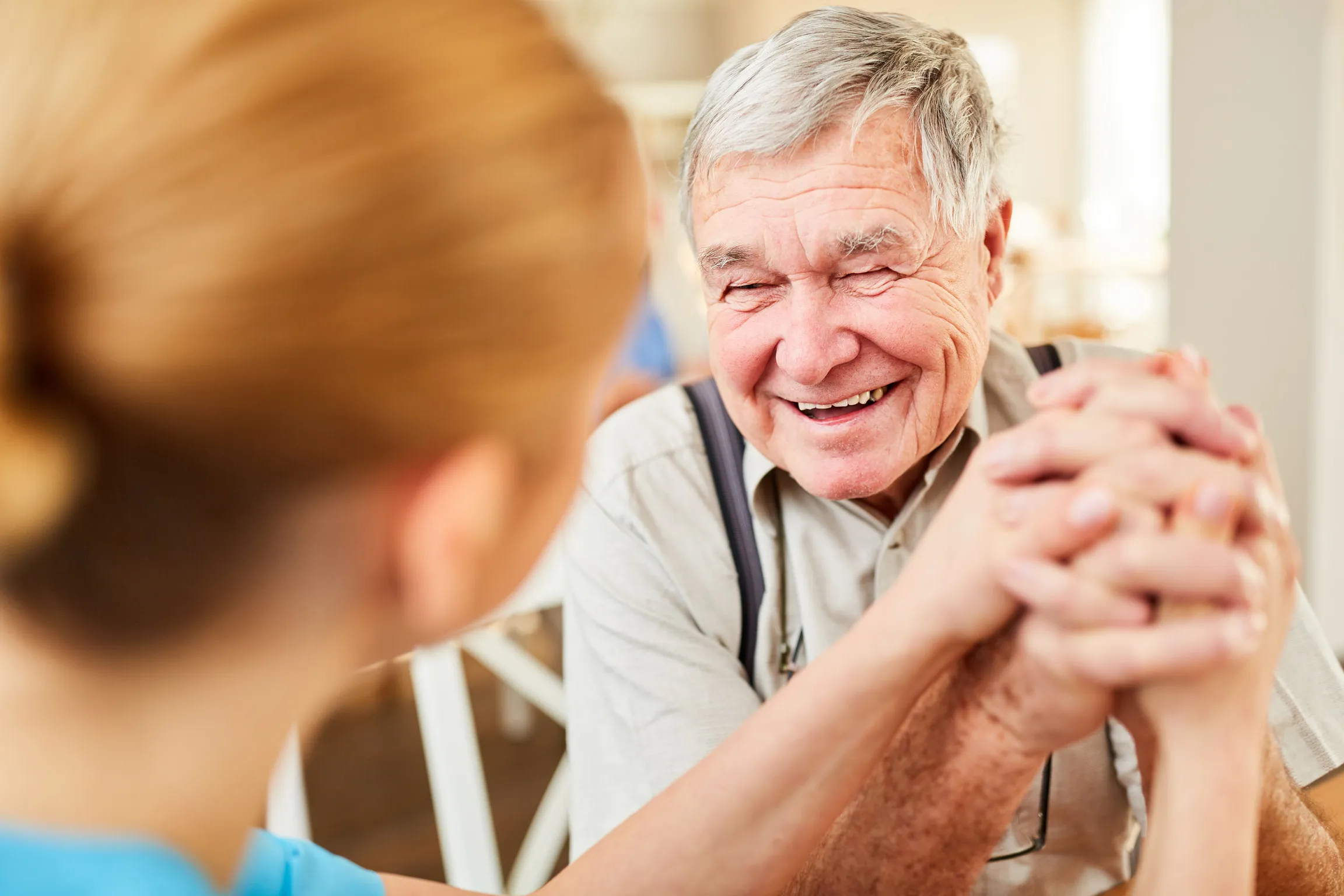 Patient with caregiver