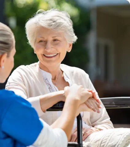 Caregiver with her patient