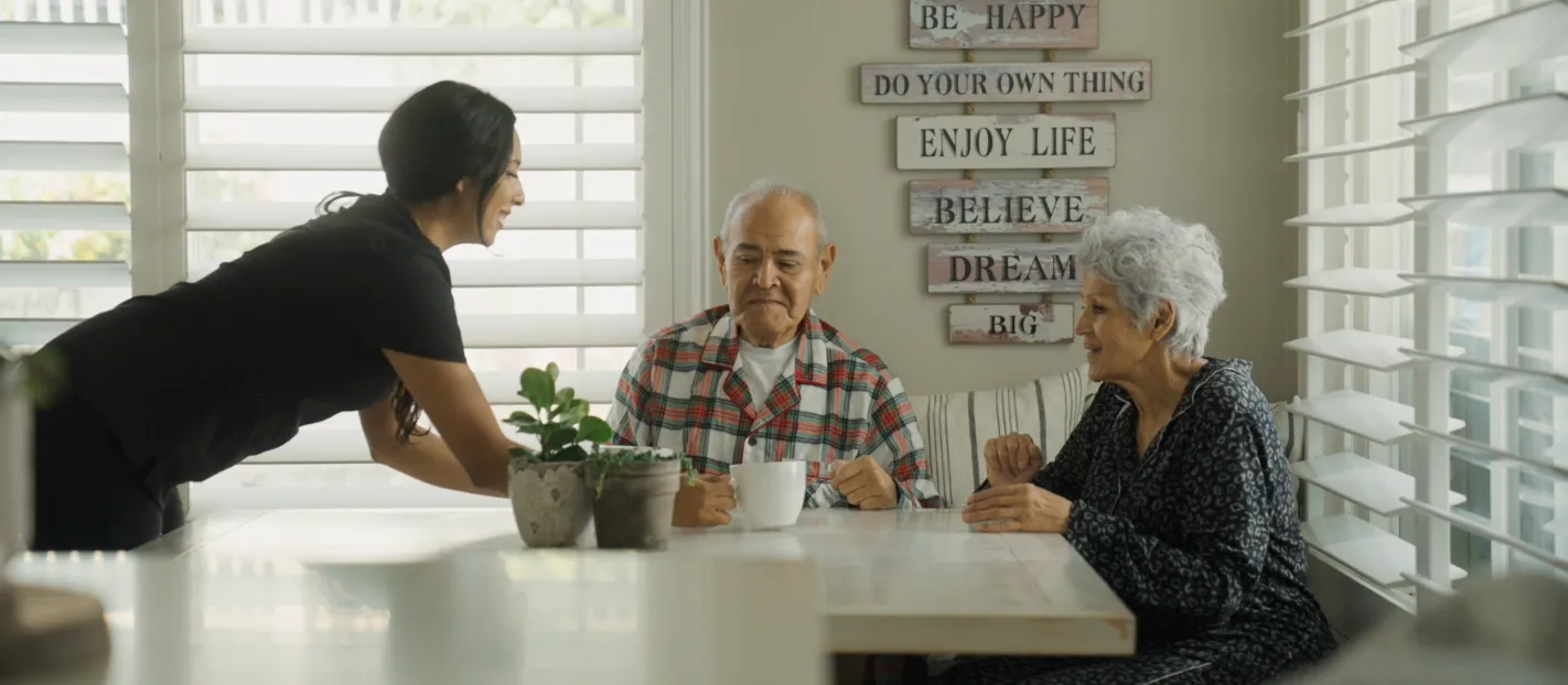Home care client happy with their services