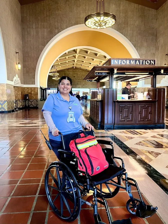 Era Life Care Union Station worker standing inside union statin
