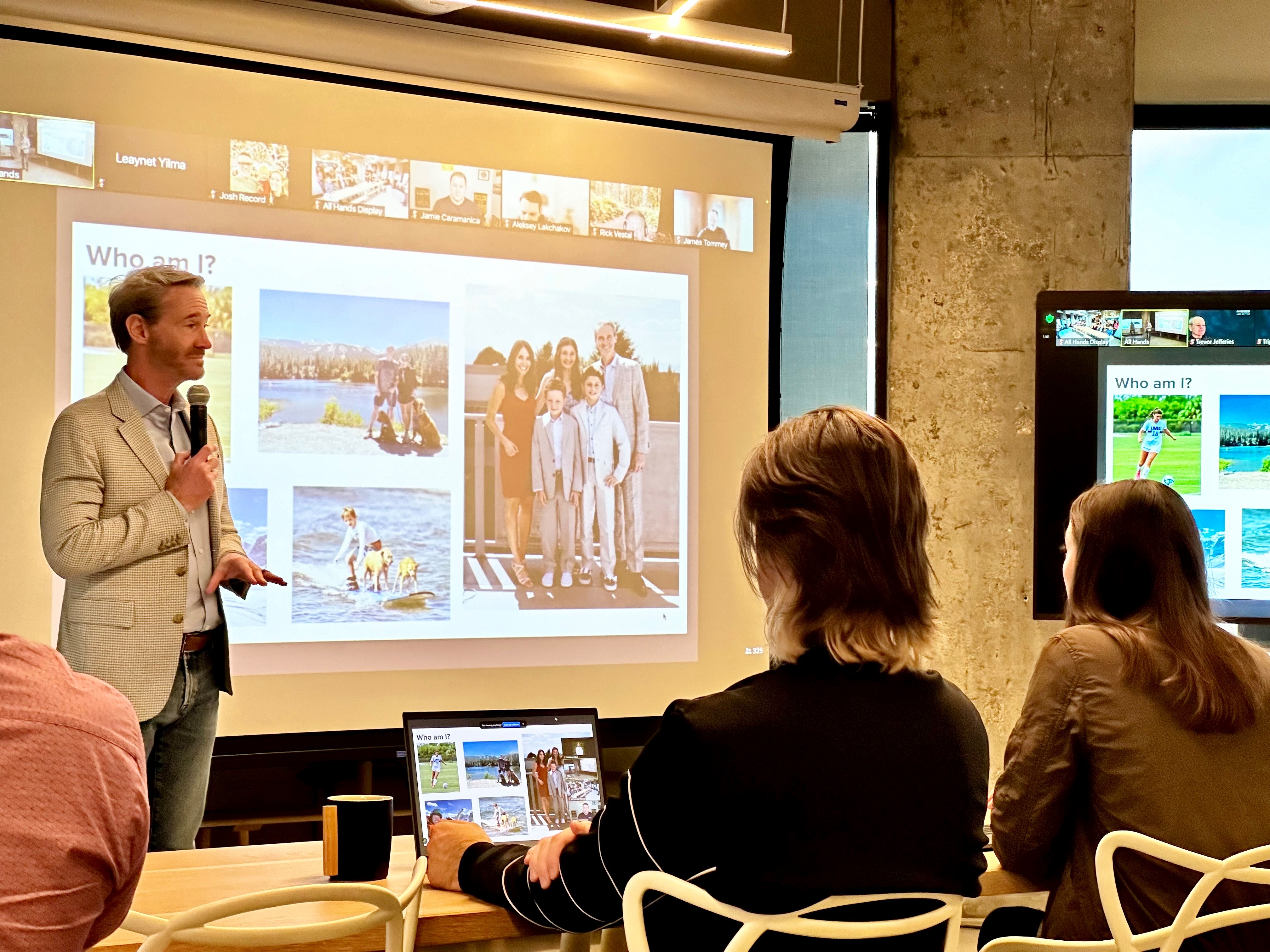 Startup all employee meeting to introduce new CEO 