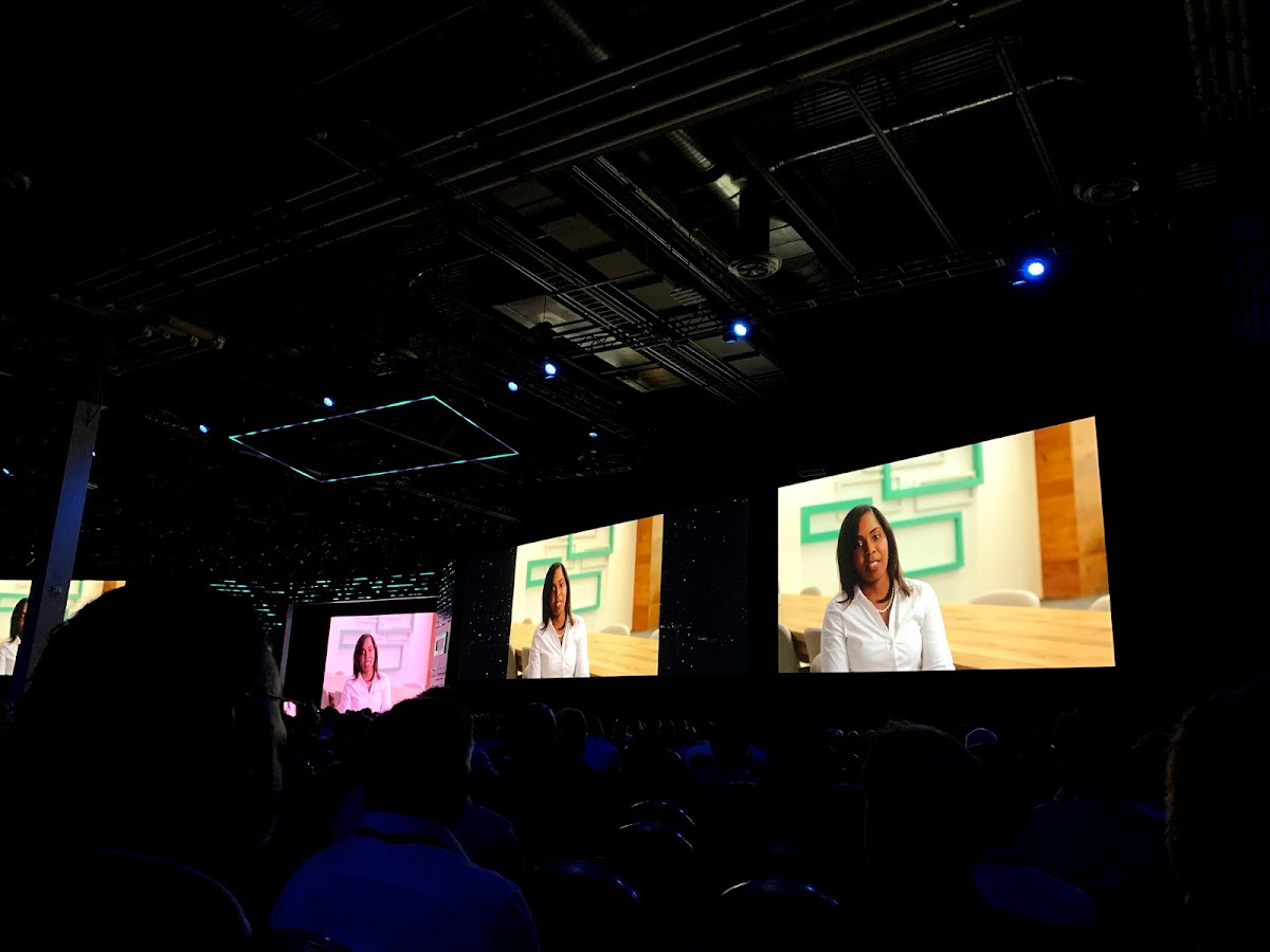 Event photo featuring keynote video production