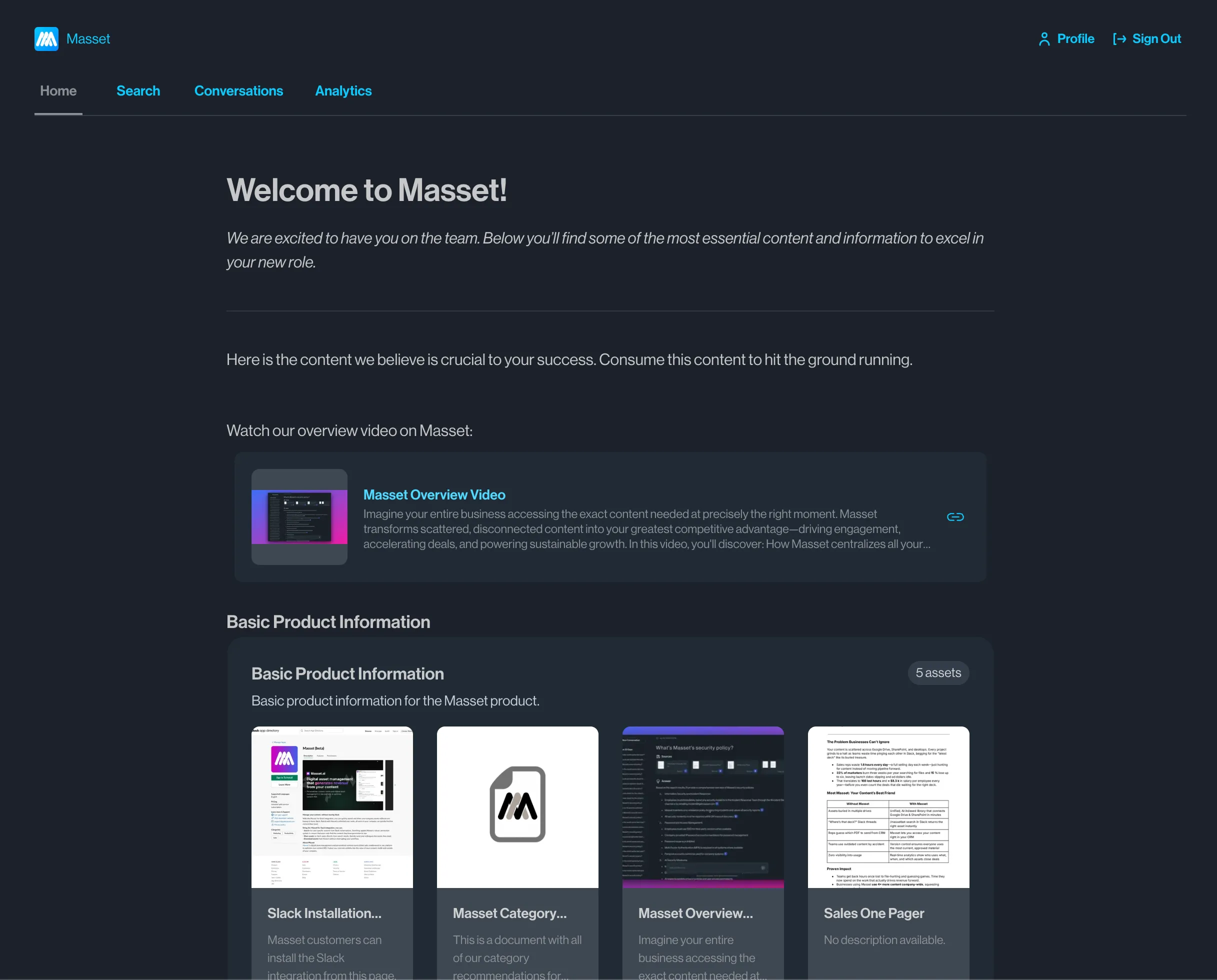 Dashboard mockup