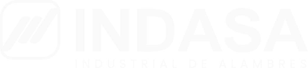 INDASA Industrial de Alambres logo with stylized wire design inside a rounded square.