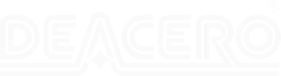 Deacero company logo with stylized lettering and a registered trademark symbol.