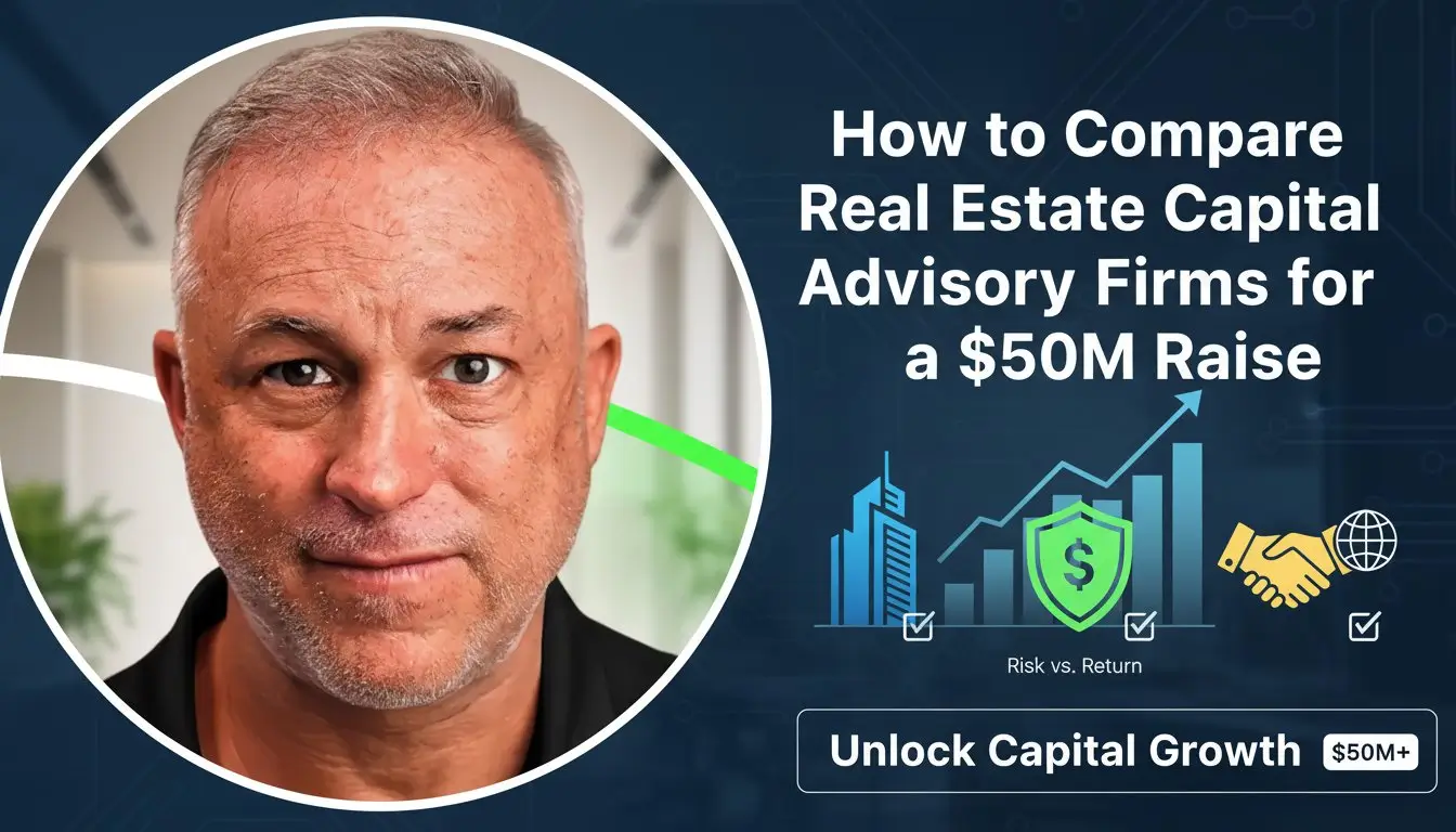 Samuel Levitz with real estate capital advisory graphic image