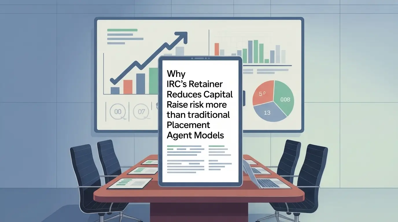 Capital raise risk charts dashboard illustration