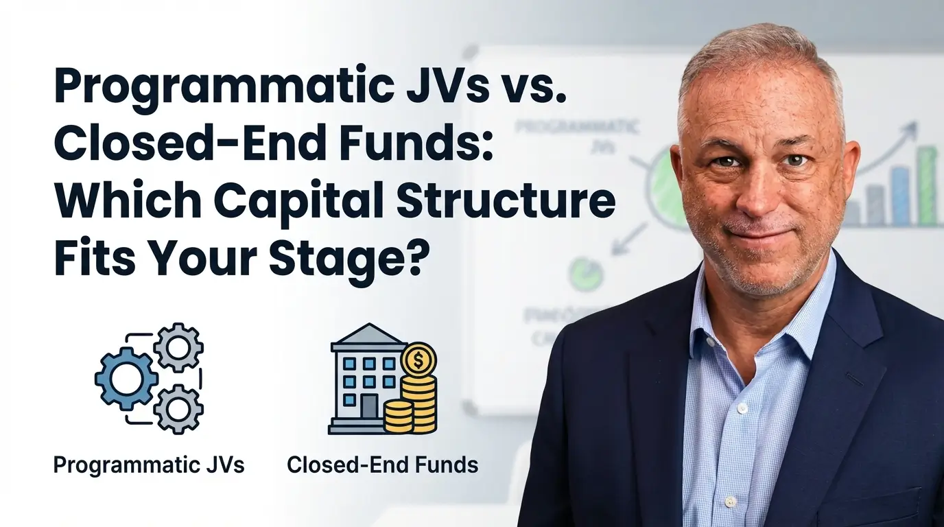Programmatic JVs vs Closed-End Funds comparison.