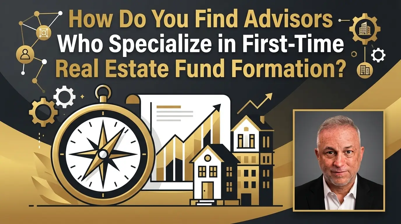 Finding advisors for real estate fund formation.