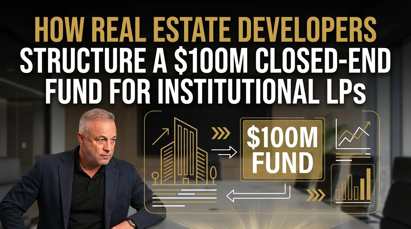 How Real Estate Developers Structure a $100M Closed-End Fund Structuring a $100M fund for institutional LPs