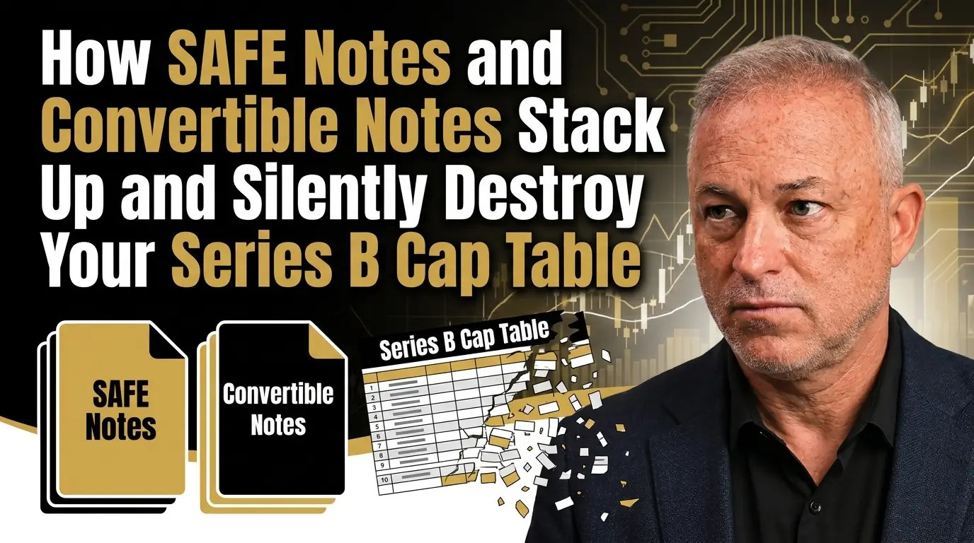 How SAFE and convertible notes impact a Series B cap table.