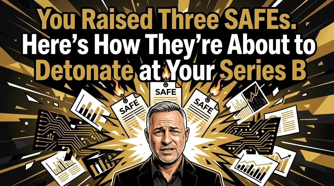 The risk of multiple SAFEs converting at Series B.